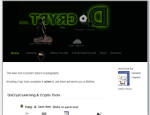 Tablet Screenshot of docrypt.com